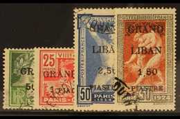 1924 Olympic Games Set Surcharged, SG 18/21, Fine Used. (4 Stamps) For More Images, Please Visit Http://www.sandafayre.c - Lebanon