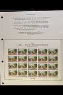 1996-2001 VILLAGE SCENES 21 PAGE DISPLAY Neatly Presented On Pages, All Values Of The Series In NHM Blocks Of 4 With Acc - Andere & Zonder Classificatie