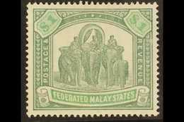 FEDERATED STATES $1 Green And Pale Green, Wmk CC, "Elephants", SG 23, Very Fine Mint. For More Images, Please Visit Http - Sonstige & Ohne Zuordnung