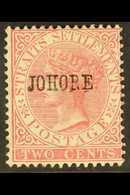 JOHORE 1884-86 2c Pale Rose "JOHORE" Overprint, SG 8, Fine Mint, Fresh. For More Images, Please Visit Http://www.sandafa - Altri & Non Classificati
