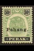 PAHANG 1898 50c Green And Black, SG 22, Fine Mint, Small Area Of Page Adhesion On Reverse. Scarce Stamp. For More Images - Sonstige & Ohne Zuordnung