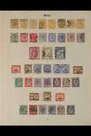 1860 - 1927 TREMENDOUS COLLECTION ON "IMPERIAL" ALBUM PAGES. An Impressive Mint & Used Collection On 6 SG "Imperial" Alb - Malte (...-1964)