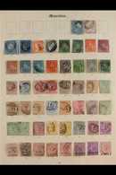 1848 - 1926 TREMENDOUS COLLECTION ON "IMPERIAL" ALBUM PAGES Of Mint & Used Stamps On 5 SG "Imperial" Album Pages With Le - Mauritius (...-1967)