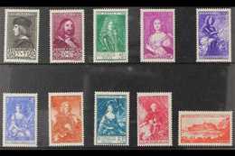 1939 National Relief Complete Set, Michel 190/199, Very Fine Lightly Hinged Mint. (10 Stamps) For More Images, Please Vi - Otros & Sin Clasificación