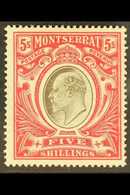 1904-08 KEVII 5s Black & Red, MCA Wmk, SG 33, Very Fine Mint For More Images, Please Visit Http://www.sandafayre.com/ite - Montserrat