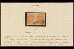 1917-30 ½a Orange-vermilion Tete-beche Pair USED FORGERY, As SG 35a, Apparently Less Than Twelve Genuine Tete-beche Pair - Nepal