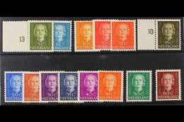 1949 5c To 60c Juliana Definitives (incl Both 12c Shades), SG 684/694 Plus 696/697, Fine Mint. (14 Stamps) For More Imag - Other & Unclassified