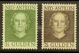 ANTILLES 1950-79 1½g Grey Green & 2½g Sepia  Perf 12½ X 12, SG 321/22, Very Fine Mint (2 Stamps) For More Images, Please - Other & Unclassified