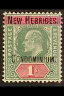 1908 1s Green And Carmine Wmk Crown CA, SG 9, Very Fine Mint. For More Images, Please Visit Http://www.sandafayre.com/it - Other & Unclassified