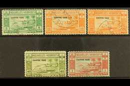 FRENCH: 1938 POSTAGE DUE Complete Set, SG FD 65-69, Fine Cds Used, Presumed Cto. (5) For More Images, Please Visit Http: - Otros & Sin Clasificación