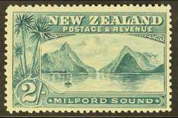 1898 2s Grey-green "Milford Sound, No Wmk P12 TO 16, SG 258, Very Fine Mint For More Images, Please Visit Http://www.san - Other & Unclassified