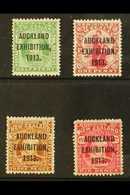 1913 "Auckland Exhibition" Overprints Complete Set, SG 412/415, Fine Mint. (4 Stamps) For More Images, Please Visit Http - Other & Unclassified
