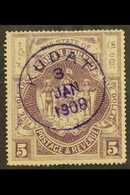 1894 $5 Dull Purple, SG 85b, Very Fine Used With Violet KUDAT Cds Cancellation. For More Images, Please Visit Http://www - Nordborneo (...-1963)