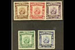 POSTAGE DUES 1939 Company Crest Set Complete, SG D85/9, Very Fine Mint. (5 Stamps) For More Images, Please Visit Http:// - Nordborneo (...-1963)