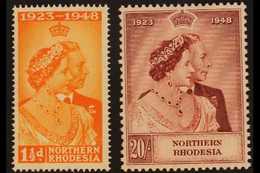1948 Royal Silver Wedding Set Complete, SG 48/49, Never Hinged Mint (2 Stamps) For More Images, Please Visit Http://www. - Nordrhodesien (...-1963)