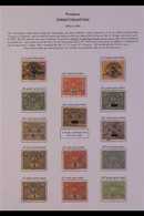 TELEGRAPH STAMPS. An Interesting Specialists Display On A Single Page Includes The 1892 40c, 1P (2), 2P (2), 10P & 20P T - Panamá
