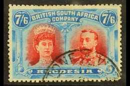 1910-13 7s 6d Carmine And Bright Blue, SG 162, Good Colours And Neat Part Livingstone Cds For More Images, Please Visit  - Otros & Sin Clasificación