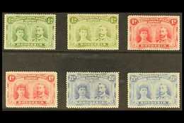 1910-13 Monocolour Double Heads Group, Incl. ½d Yellow-green, Olive-green, 1d Bright Carmine, Rose-red, 2½d Bright Ultra - Autres & Non Classés