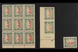 WENDEN LOCAL STAMPS 1901 2k Block Of 9 Never Hinged Mint, 2k Single Mint And 2k Imperf Pair Unused No Gum. Lovely Fresh  - Altri & Non Classificati