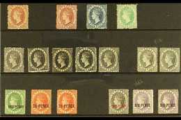 1860-1884 "EARLIES" MINT COLLECTION. A Delightful Selection Of First Types Presented On A Stock Card That Includes 1860  - Ste Lucie (...-1978)