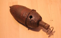 WW2 Nebel Grenade ALLEMANDE German OBUS Projektil - Decorative Weapons