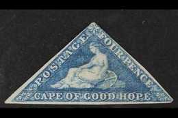 CAPE OF GOOD HOPE 1855-63 4d Blue, SG 6a, Unused And Without Gum. Cat Mint £1100. For More Images, Please Visit Http://w - Ohne Zuordnung