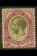 1913/24 6d Black & Violet, Partial MISSING "Z" In "ZUID" VARIETY, SG 11, Fine Mint. For More Images, Please Visit Http:/ - Ohne Zuordnung