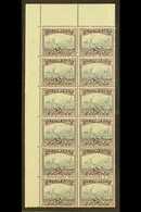 1933-48 2d Grey & Dull Purple, Corner Marginal Block 12 With Closed "G" In "POSTAGE" Variety On R2/2 (Union Handbook V4) - Non Classificati