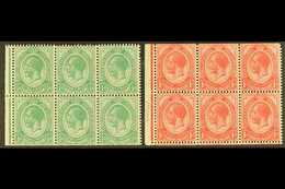 BOOKLET PANES 1913-20 ½d & 1d Panes, Wmk Inverted, SG 3/4, Fine Mint, Trimmed Perfs (2 Panes). For More Images, Please V - Ohne Zuordnung