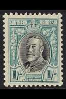 1931 1s Black And Greenish Blue, Perf 11½, Geo V, SG 23a, Very Fine Mint. For More Images, Please Visit Http://www.sanda - Südrhodesien (...-1964)