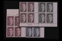 1996 King Juan Carlos High Values Set Complete, SG 3408/11 (Edifil 3461/64), Never Hinged Mint BLOCKS OF FOUR (4x Blocks - Otros & Sin Clasificación