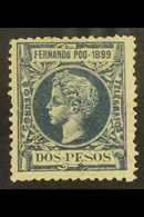 FERNANDO PO 1899 2p Indigo Top Value, SG 85, Mint, Tiny Cut At Right. For More Images, Please Visit Http://www.sandafayr - Autres & Non Classés