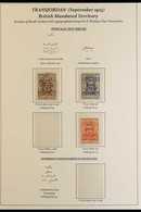 1923-47 FINE MINT COLLECTION An Attractive All Different Collection On Printed Pages, Includes 1923 (Sept) Postage Due ½ - Jordania