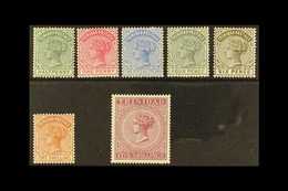 1883-94 Complete QV Set, SG 106/113, Very Fine Mint. (7 Stamps) For More Images, Please Visit Http://www.sandafayre.com/ - Trindad & Tobago (...-1961)