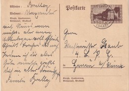 SARRE 1934   ENTIER POSTAL/GANZSACHE/POSTAL STATIONERY CARTE DE UREXWEILER   MI P30F - Ganzsachen