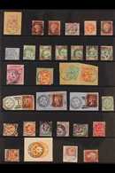 RAILWAY POSTMARKS High Quality Collection On QV To KGV (mainly QV) Stamps, Including Some Tied On Piece. An Impressive A - Altri & Non Classificati