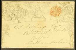 1840 MULREADY ENVELOPE (July 8th) 1d Envelope, (A131) Forme 1, Printed In Black With Red Maltese Cross Cancel To Front,  - Altri & Non Classificati
