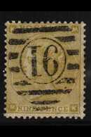 1862-64 9d Straw, Small Corner Letters, SG 87, Very Fine Used With Neat Central Numeral Cancel, Good Colour And Perfs.   - Other & Unclassified