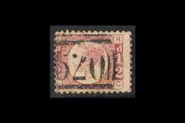 1870 ½d Rose-red Plate 9, SG 48, Good Used With Nice "520" Numeral Cancel, Thinned, Cat £700. For More Images, Please Vi - Autres & Non Classés