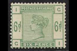 1883-84 6d Dull Green, SG 194, Fine Mint With Minimal Traces Of Hinge, Very Fresh. For More Images, Please Visit Http:// - Autres & Non Classés