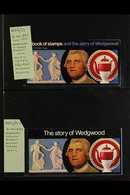 1972-1980 WEDGWOOD BOOKLETS SEMI-SPECIALISED COLLECTION With Many Minor & Constant Flaw Varieties, We See A Selection Of - Otros & Sin Clasificación