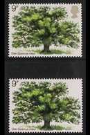 1973 9p Oak Tree BROWNISH GREY (QUEEN'S HEAD) OMITTED Variety, SG 922b, Superb Never Hinged Mint, Plus Normal For Compar - Other & Unclassified