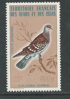 Afars Et Issas P.A. N° 105 X Oiseau Colombe, Trace De Charnière Sinon TB - Other & Unclassified