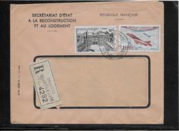 France - Lettre Recommandée - 1921-1960: Période Moderne