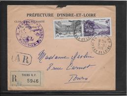 France - Lettre Recommandée - 1921-1960: Période Moderne