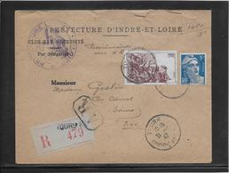 France - Lettre Recommandée - 1921-1960: Modern Tijdperk