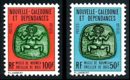 NOUV.-CALEDONIE 1976 - Yv. Service 28 Et 29 **   Cote= 9,60 EUR - Musée Nouméa. Oreiller Bois 50f & 100f  ..Réf.NCE25004 - Dienstmarken