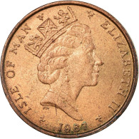 Monnaie, Isle Of Man, Elizabeth II, Penny, 1987, TTB, Bronze, KM:143 - Isla Man