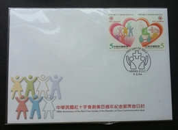 Taiwan Red Cross 2004 Nurse Health Medicine First Aid (FDC) - Brieven En Documenten