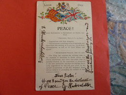 BOER WAR DECLARATION OF PEACE - History